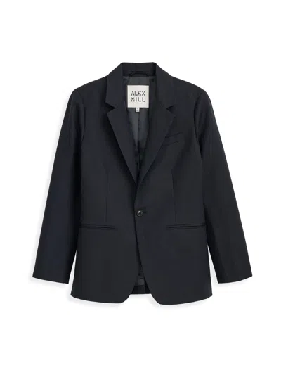 Alex Mill Soho Blazer In Cotton Linen In Black