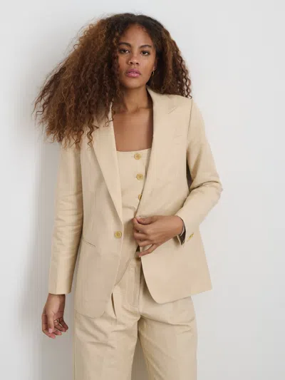 Alex Mill Soho Blazer In Cotton Linen In Tan