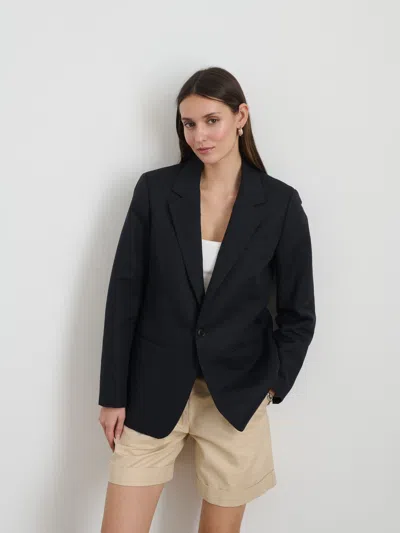 Alex Mill Soho Blazer In Cotton Linen In Black