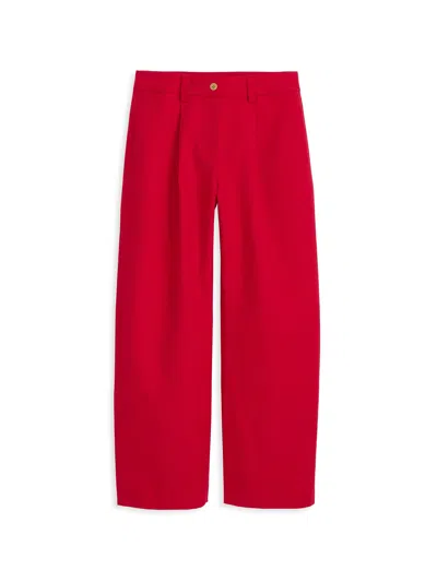 Alex Mill Soho Pant In Cotton Linen In Crimson