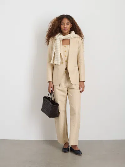 Alex Mill Soho Blazer In Cotton Linen In Tan