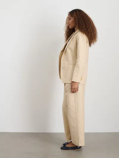 Alex Mill Soho Blazer In Cotton Linen In Tan