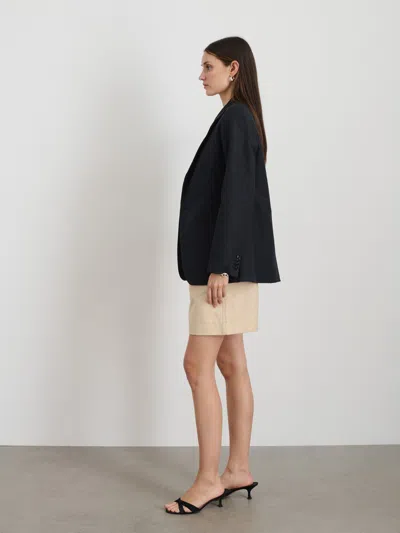Alex Mill Soho Blazer In Cotton Linen In Black