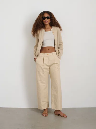 Alex Mill Soho Pant In Cotton Linen In Tan