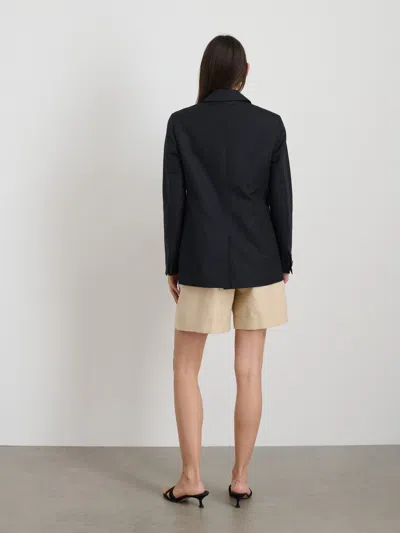 Alex Mill Soho Blazer In Cotton Linen In Black