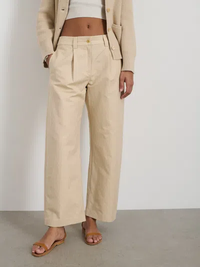 Alex Mill Soho Pant In Cotton Linen In Tan