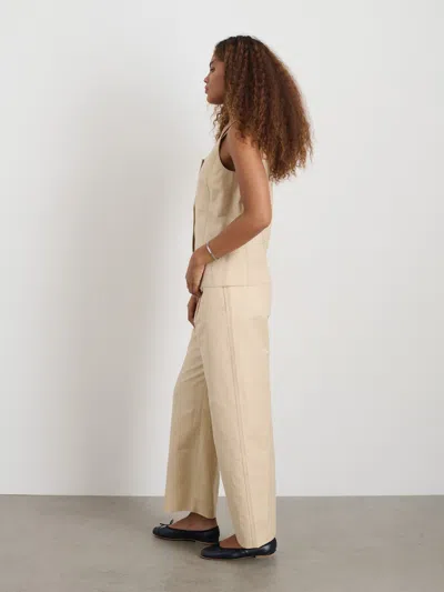 Alex Mill Soho Scoop Vest In Linen Cotton In Tan