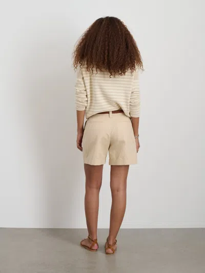 Alex Mill Soho Short In Cotton Linen In Tan