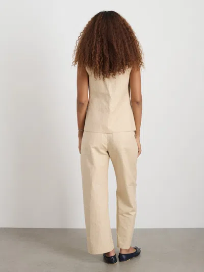 Alex Mill Soho Scoop Vest In Linen Cotton In Tan