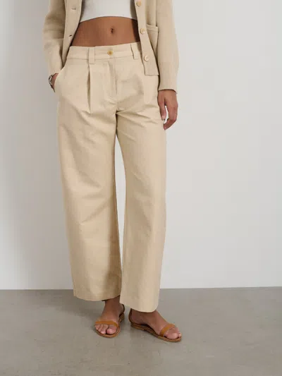 Alex Mill Soho Pant In Cotton Linen In Tan