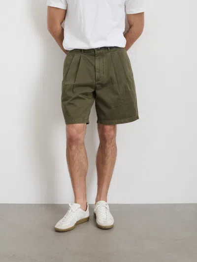 ALEX MILL STANDARD PLEATED SHORT IN CHINO 