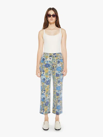 Mother The Rambler High Rise Ankle Straight Jeans In Dirtbike In Multi