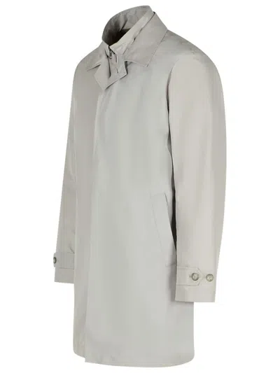 Fay 'morning' Grey Polyester Parka Men In Grey