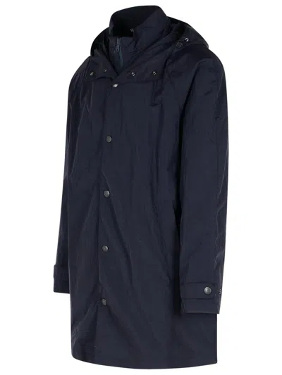 Fay 'morning' Navy Polyester Parka Men In Navy