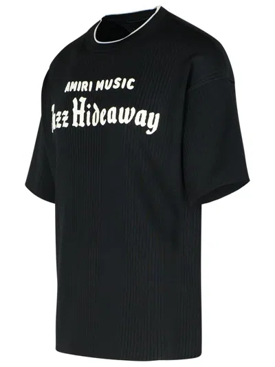 Amiri Short-sleeved Round Collar T-shirt In Black