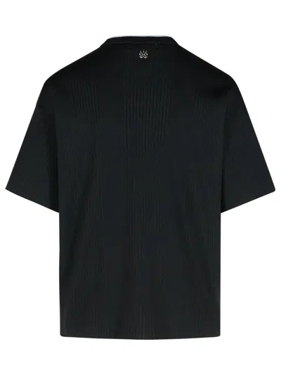 Amiri Short-sleeved Round Collar T-shirt In Black