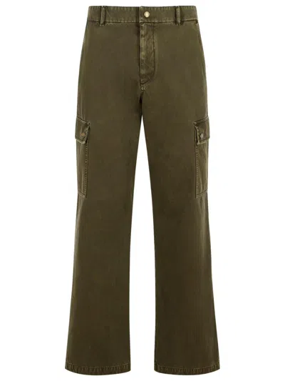 Burberry Relaxed Fit Cargo Pants With Multiple Pockets In Green