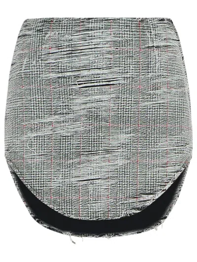 Diesel 'ada' Grey Cotton Miniskirt Women In Grey