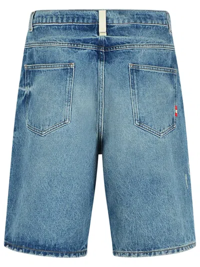 Amish 'tommy' Bermuda Shorts In Light Blue Denim In Blue