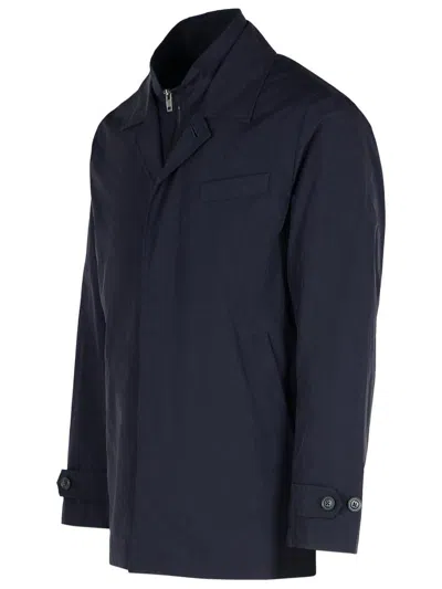 Fay Dark Navy Minimalist Jacket In Navy