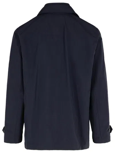 Fay Dark Navy Minimalist Jacket In Navy