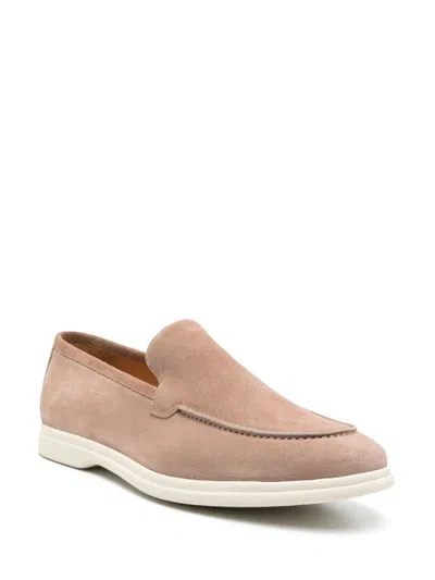 Tagliatore Suede Loafers In Beige