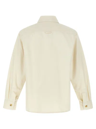 Apc Long-sleeve Cotton Shirt With Classic Collar