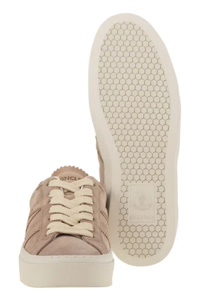 Moncler Monaco 2 Low-cut Casual Shoes In Pink