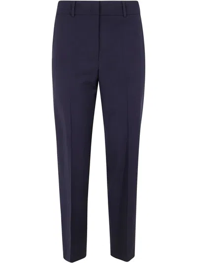 Seventy Pressed Crease Tailored Trousers In Blue