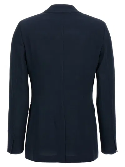 Alberto Biani Dark Blue Double-breasted Blazer