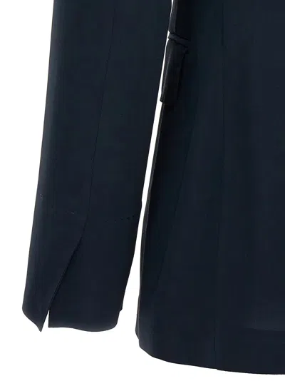 Alberto Biani Dark Blue Double-breasted Blazer