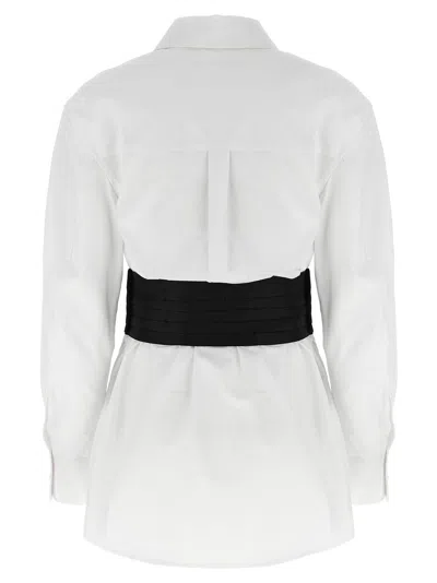 Alexander Wang Deconstructed Mini Dress In Neutral