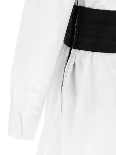Alexander Wang Deconstructed Mini Dress In Neutral