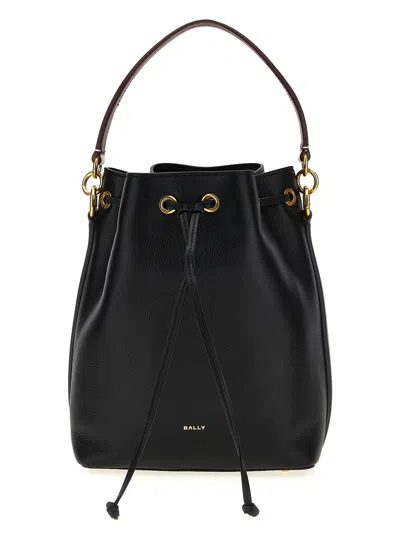 Bally Leather Drawstring Bucket Bag