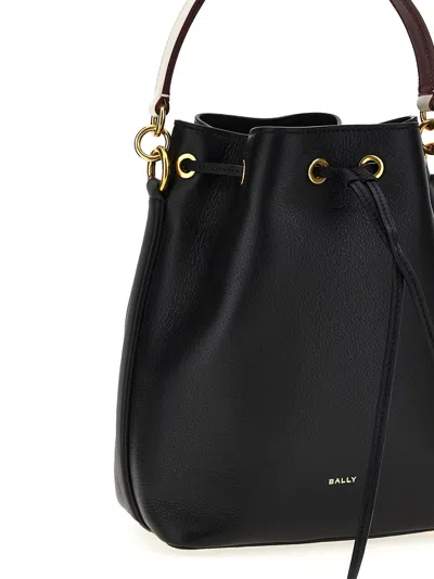 Bally Leather Drawstring Bucket Bag