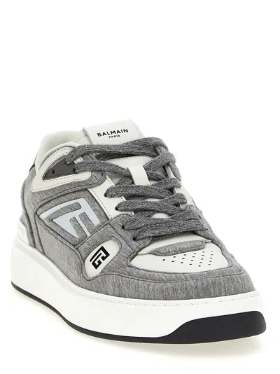 Balmain Grey B-court Skate Sneakers