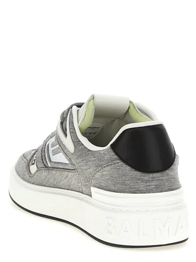 Balmain Grey B-court Skate Sneakers