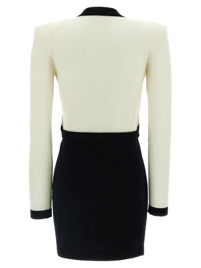 Balmain Vestido Midi - Filo Leone Catena In White