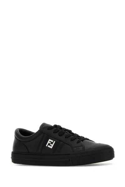 Fendi Domino Leather Low-top Sneakers