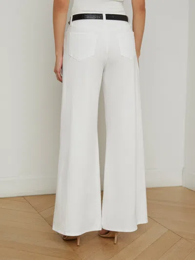 L'agence Scottie High Rise Wide-leg Jeans In Blanc