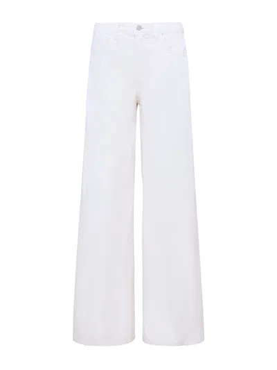 L'agence Scottie High Rise Wide-leg Jeans In Blanc