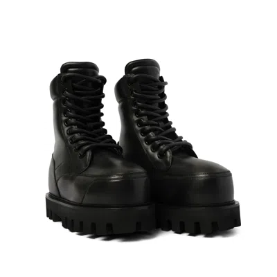 Alexander Mcqueen Women's Parachute Ankle Boots In Black