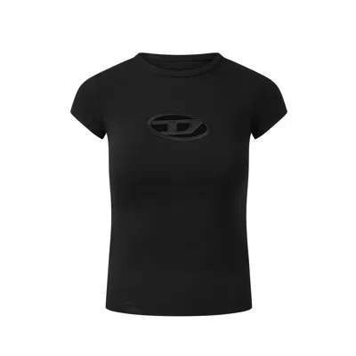 Diesel Women's T-angie T-shirt In Black