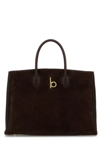 Burberry Brown Suede Small Rocking Horse Handbag