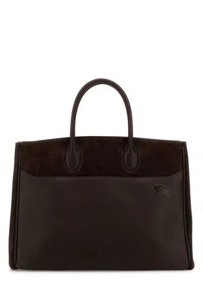 Burberry Brown Suede Small Rocking Horse Handbag