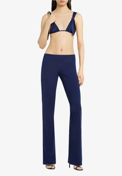 Courrèges Scarf Triangle Bikini In Navy