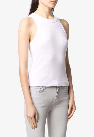 Citizen Of Humanity Ribbed Tank Isabel Fitted Sleeveless In White