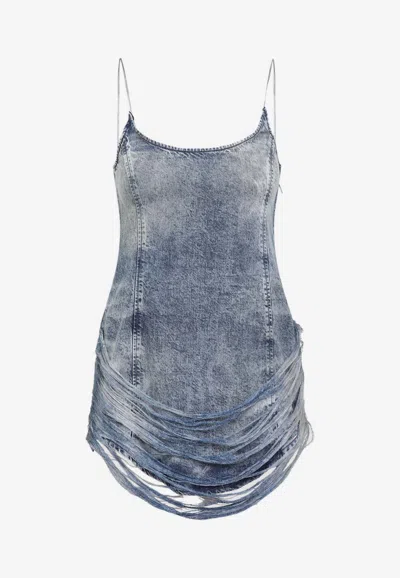 Diesel Mini Dress De-dra-short-fsg In Blue