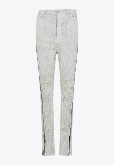 Rick Owens Bolan Banana Jeans In White