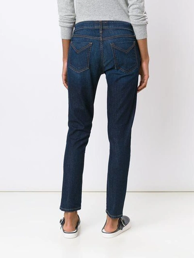 Shop Derek Lam 10 Crosby Devi Mid-rise Authentic Skinny In Dark Wash